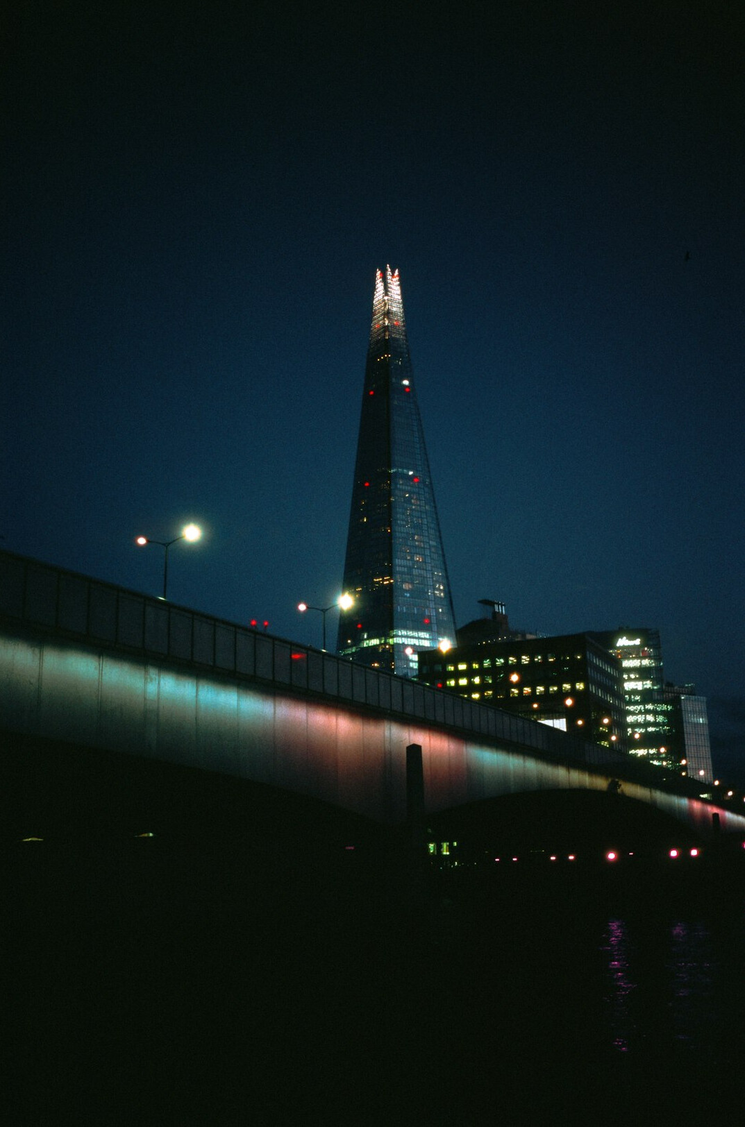 London skyline at dusk with modern office towers